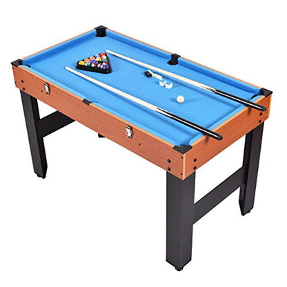 New 48" 3-in-1 Multi Combo Game Table Foosball Soccer Billiards Pool Hockey for Kids