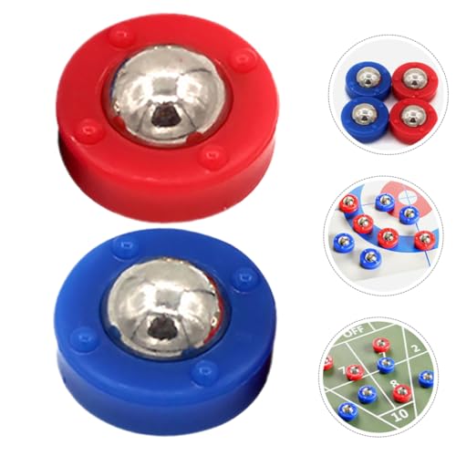 KOMBIUDA 20pcs Shuffleboard Accessories Mini Pucks Replacement Beads Tabletop Game Parts Easy Setup Versatile for Home Club Venues
