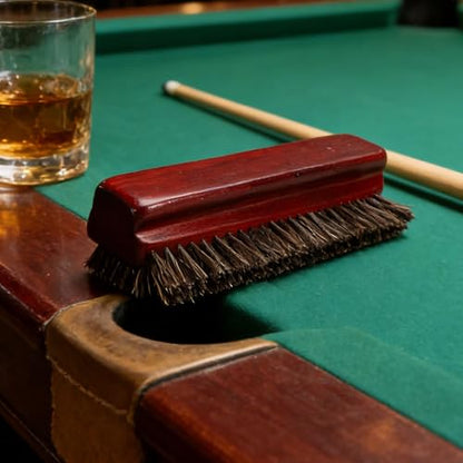 Tyenaza Billiards Pool Table and Rail Brus, Wooden Pool Table and Rail Brush Set, Billiard Pool Table Nylon Brush Wood Handle Billiards Pool Snooker Accessories