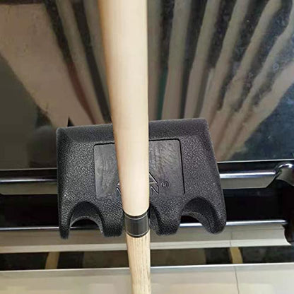 harayaa Pool Cue Holder Billiard Cue Rack Rubber Stand Stick Storage Table Furniture Set Wall Mount Portable Design Suitable for Game - color: 3 Place Black