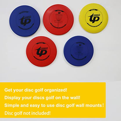 PIAOLGYI Disc Golf Mounts Display Holder Hanger Accessory Compatible with Disc Dolf Discs,20 PCS - color: Black