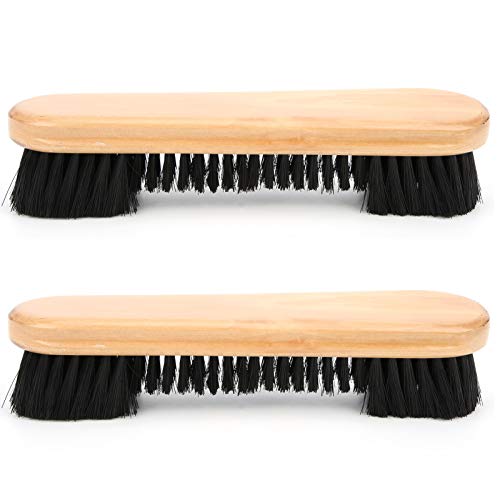 2pcs Rail Brush Pool Snooker Billiard Table Brush, Wooden Billiards Pool Table and Rail Brush Set, Billiard Brush Cleaner Billiard Washing Tools Supplies