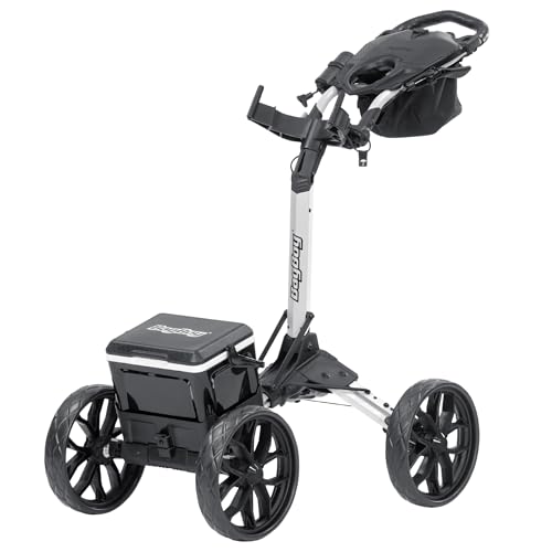 Bag Boy Quad Pro Disc Golf Cart - color: White/Black