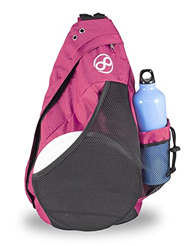 Disc Golf Backpack Slinger Bag | 6-12 Discs | Multiple Colors - color: Pink