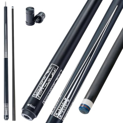 CRICAL Carbon Fiber Pool Cue Stick 58" Billiard Cue Sticks Professional Low Deflection Pool Sticks with 3/8 * 8 Pin Joint and 12.5mm Tip - color: 002-CL02