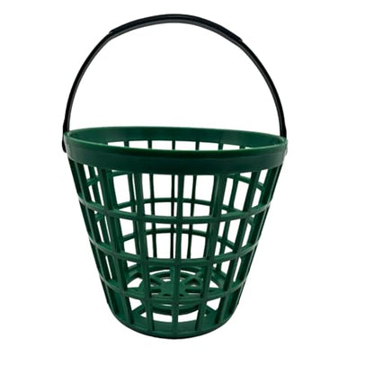 Golf Balls Basket Ball Bucket Golf Balls Container Case with Handle,Balls Holder, Can Holds 25 Balls,Green Color