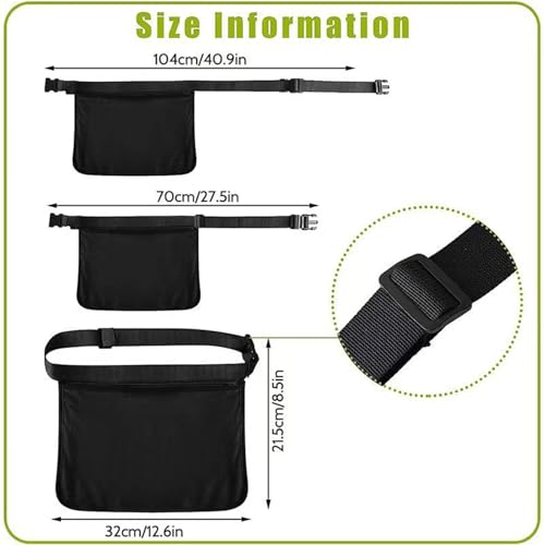 Tennis Ball Waist Pouch - Durable Mesh Build, Lightweight Portable Ball Storage Bag | Longtail Carrying Accessory For Tennis Training Workout Coaching Players Men Women