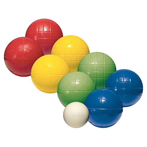 Franklin Sports Bocce Sets - Backyard + Beach Bocce Ball Sets - (8) Outdoor Balls + (1) Pallino - Adult + Family Bocce Sets - style: Recreational