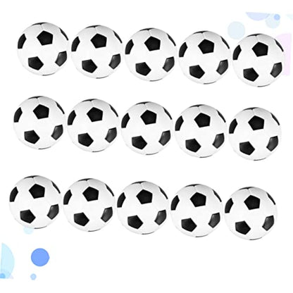 Happyyami 15pcs Replacement Foosball Table Balls Mini Tabletop Soccer Game Balls for Boys and Girls