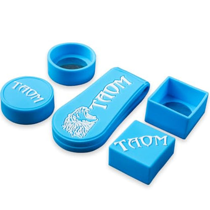 TAOM Magnetic Chalk Holder Belt Clip for Round and Square,Portable Pool Cue Chalk Holder with Silicone Clip,Silent Chalk Holder Pool Billiards,Chalk Case Pool Table Accessories - color: B-Blue