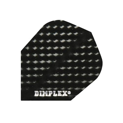 Harrows Darts 4 x Sets of Dimplex Dart Stems and Dimplex Dart Flights - 12 Dart Shafts 12 Darts Flights in Total - Medium & Short (Short, Black)