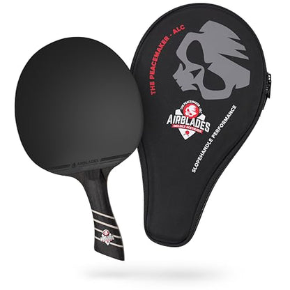The Peace Maker ALC - Professional Ping Pong Paddle - Carbon Fiber Table Tennis Racket Producing Maximum Spin & Control for All Levels - Hard Carry Case & Ergonomic Handle. - style: Mens