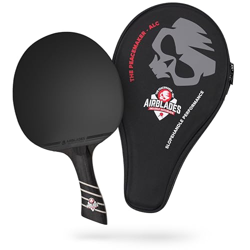 The Peace Maker ALC - Professional Ping Pong Paddle - Carbon Fiber Table Tennis Racket Producing Maximum Spin & Control for All Levels - Hard Carry Case & Ergonomic Handle. - style: Mens