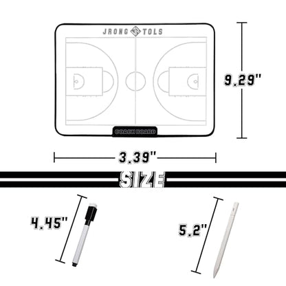 Double-Sided Electronic Coaching Board 15.5 Inch LCD Screen Basketball Tactical Coach Board with Stylus Pen, Dry Erase Pen and Eraser, Magnets for Training Teaching