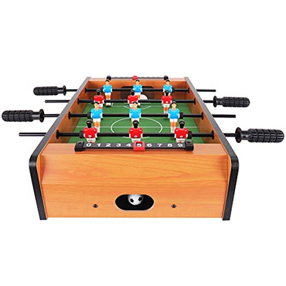 WIN.MAX Mini Foosball Table (Upgrade) 20-Inch Foosball Table Adult Size Top Football/Soccer Game Table for Kids Easy to Store