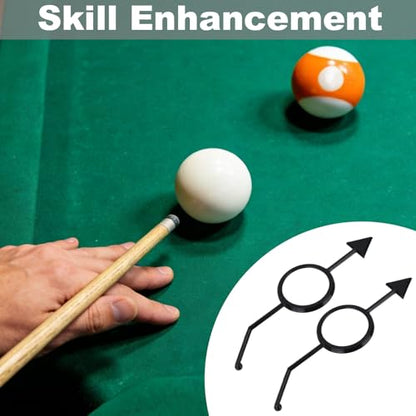 Penitue Billiards Aiming Trainer for 2-1/4" Pool Balls, Cue Shot Aiming Aid & Angle Trainer Random Color Billiard Practice Accessories