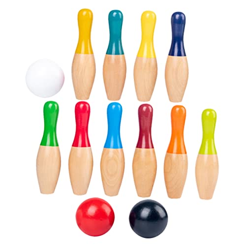 Abaodam 1Set Colorful Bowling Safe Bowling Game Kit for Hand Eye Coordination Group Sports for Boys