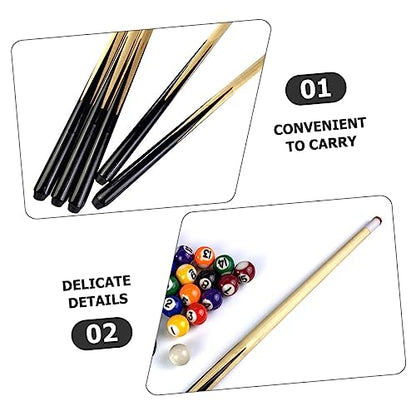 Holibanna Wooden Billiard Cue Stick Pool Cue for Lightweight and Portable for Learning and Fun for Boys