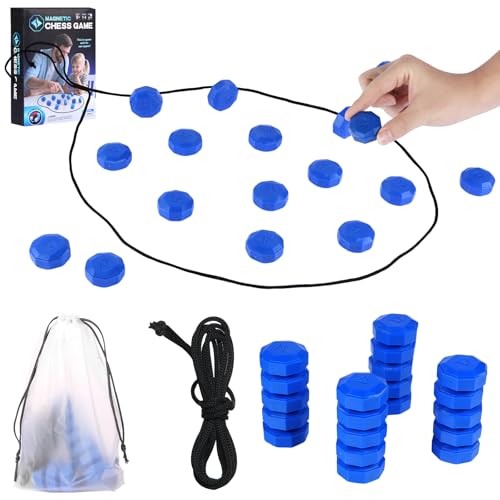 Magnetic Game for 2-4 Players - Critical Thinking Logic Toy with Secure Magnetic Components, Portable Design for Family Group Play, Space-Saving Multi-Generational Fun