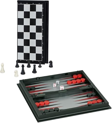 WE Games 3-in-1 Travel Board Games Set - Magnetic Chess, Checkers, and Backgammon, All Travel Size, Perfect Car Game, 9.75 in. - size: 9.75 Inches