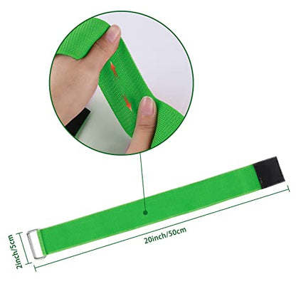 12 Pcs 3 Legged Race Bands Firm Elastic Tie Kids Outdoor Games Teamwork Birthday Party Game for Adults & family Field Day Carnival Theme Outside Yard Games