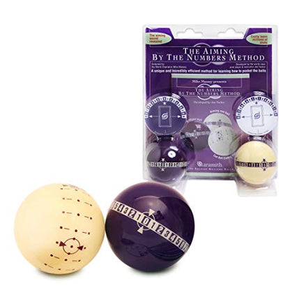 Aramith Genuine Training by The Numbers Learning/Aiming Pool/Billiards Ball Set