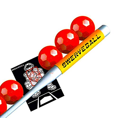 Plastic Baseball Combo Starter Set Including 6, Strike Zone, Sweet Spot Bat Sleeve, and Pitching Guide (Limited Edition)