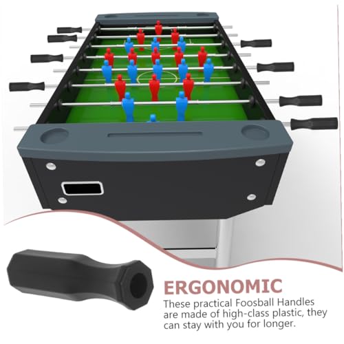 8Pcs Foosball Table Handles Replacement Ergonomic Non-Slip Plastic Grips for Standard Football Table Rods Foosball Supplies
