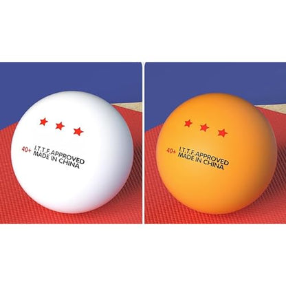 10 Pcs Table Tennis Ball Replacement Pingpong Ball 3-Star Standard Table Tennis Ball For Indoor/Outdoor Pingpong Table 3 Star Standard Table Tennis Ball
