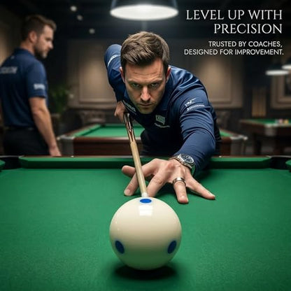 6 Dots - Spot Pool - Billiard Practice Training Cue Ball 6 oz - 2 1/4" Blue - color: Blue