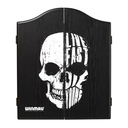 WINMAU Skull Design Deluxe Dartboard Cabinet - style: Blade 6