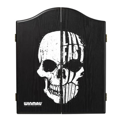 WINMAU Skull Design Deluxe Dartboard Cabinet - style: Blade 6