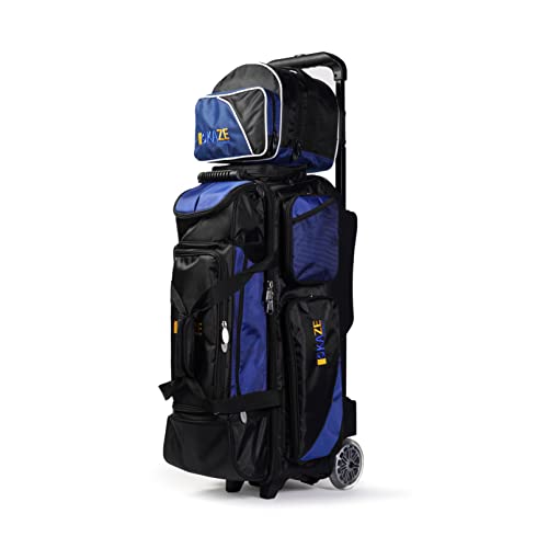 3 Ball Bowling Roller + 1 Ball Color Matching Add On Tote - color: Blue-Black