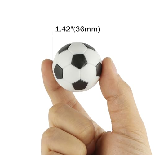 Pack of 9 Foosball Balls Mini Soccer Balls - Small Soccer Ball Replacements for Foosball Table Fun Home Recreation - color: Black/White- 9PCS