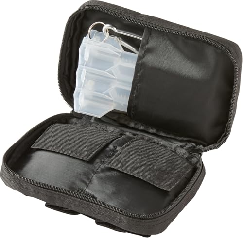 Casemaster Pioneer Dart Wallet with Nomad Dart Case Holder, Holds 3 Steel Tip or Soft Tip Darts, Accessory Pockets, Black