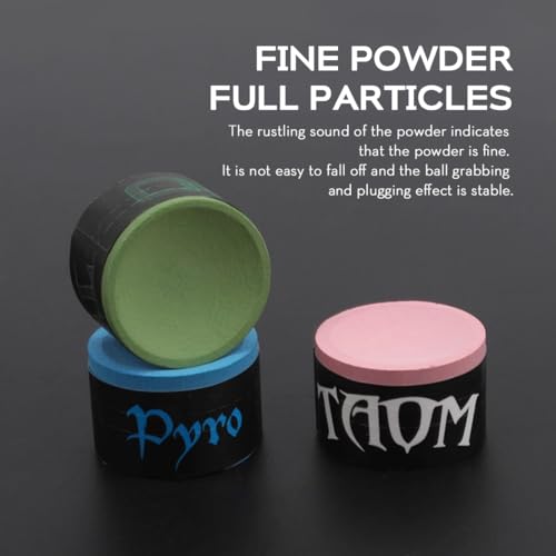 TAOM Pool Chalk Holder Round Shaped Practical Tool Billiards Accessories Magnetic Mini Chalk Tip Case Container Round Box Billiards - color: 6-Soft Green Chalk
