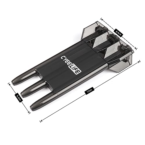 CyeeLife Darts Plastic Tip - Professional Soft Tip Darts Set 18 Grams with Carry case and 30 Extra Dart Tips for Electronic Dart Board (Black)