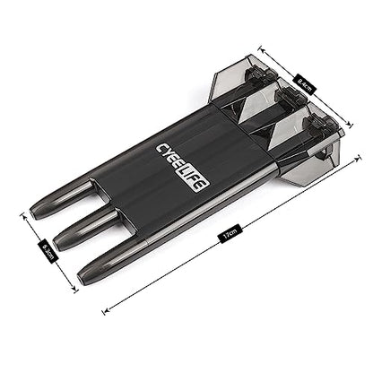 CyeeLife Darts Plastic Tip - Professional Soft Tip Darts Set 18 Grams with Carry case and 30 Extra Dart Tips for Electronic Dart Board (Black)