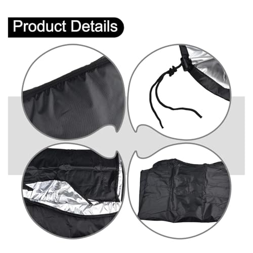 Waterproof Oxford Cloth Cover for Billiard Pool Tables 210D Dust Protection Silver Coating(225x116x82CM) - color: 225x116x82cm