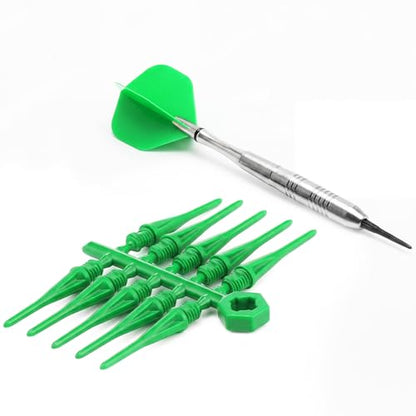 Foilswirl 60 Pcs 2ba Electronic Dart Tips Plastic Dart Tips - Universal Plastic Soft Tip Points - color: Green