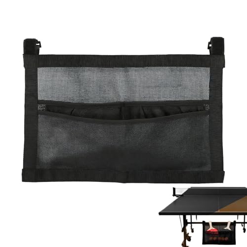 Tennis Ball Bag,Mesh Large Capacity Sport Supplies With Adjustable Straps - Table Tennis Accessories,for Home Club School Training Practice Indoor Outdoor Wall Under Table Recreation