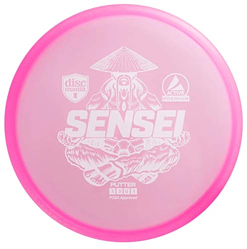 Discmania Active Premium Sensei Disc Golf Putter, Reliable Putter and Approach Disc (Colors May Vary) - 171-175 Grams