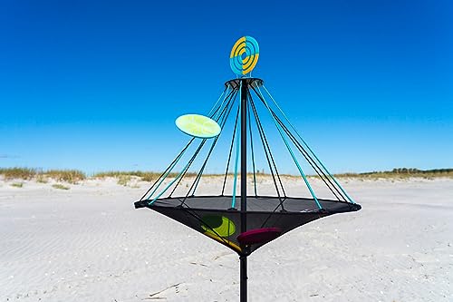Waboba Hitman Flying Disc Target Game, 2 in 1 Foldable Throwing Garden Game with 4 Silicone Wingman Discs Included, Fun for All Ages, One Size