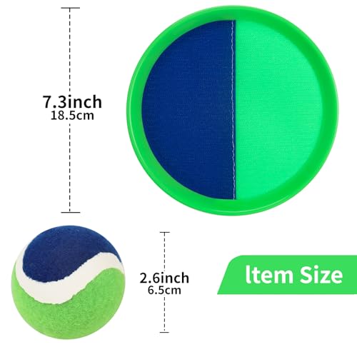 Toss and Catch Ball Set Kids - Lawn Games Beach Games Beach Toys Pool Outdoor for Ages 3 4 5 6 7 8 9 10 Years Old Boy Girl Toys, Playground Sets for Toddlers/Kids/Family