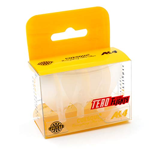 CUESOUL TERO AK4 Dart Flight Standard Shape/Shield Shape/Diamond Shape - color: Kite shape-Transparent