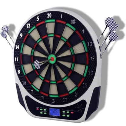 Automatic Scoring Electronic Dart Board, Professional Digital Dartboard Suitable for 1-8 Players, with 6 Soft Tips Darts, 18 Games/159 Ways to Play, LCD Digital Display, for Bar