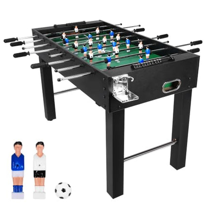47Inch Large Size Foosball Table for Adults Competition Full Size Soccer Game Table Football Arcade Heavy-Duty Playing Machine for Indoor Game Room