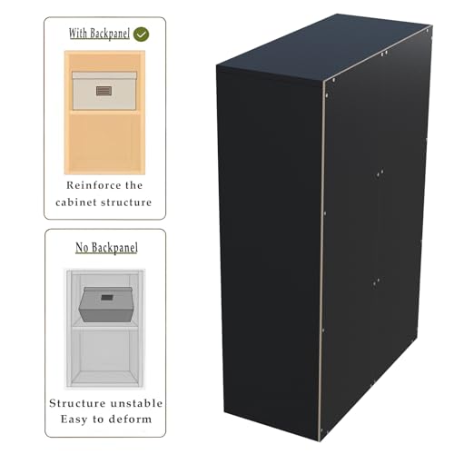 OSCHF 6-Cube Storage Shelf Bookcase, Black - color: Black, size: 6-Cube