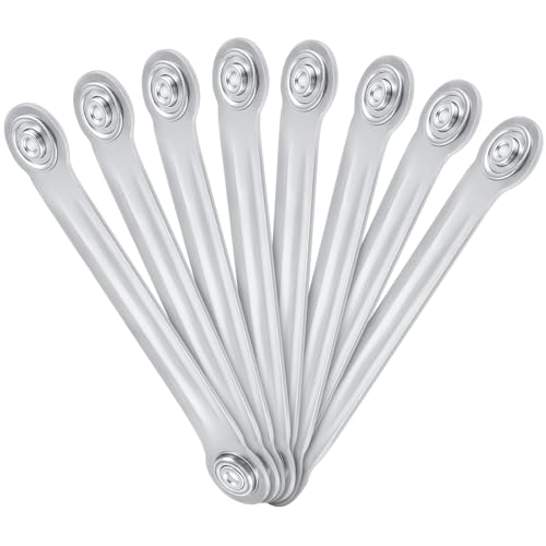 MorningRo 8 Pack Glider Bearing Arm Bracket Patio Glider Parts Replacement Hardware Rocker Parts, Bracket Hardware-9" Length, 7-1/2" Between Mounting Holes and Bolt Hole Diameter 1/4" (Silver) - color: Silver
