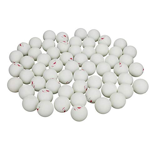 Vbest life Ping Pong Balls with Box, 60 Pcs 3-Star Table Tennis Ball Ping Pong Balls for Competition Training Entertainment - color: White